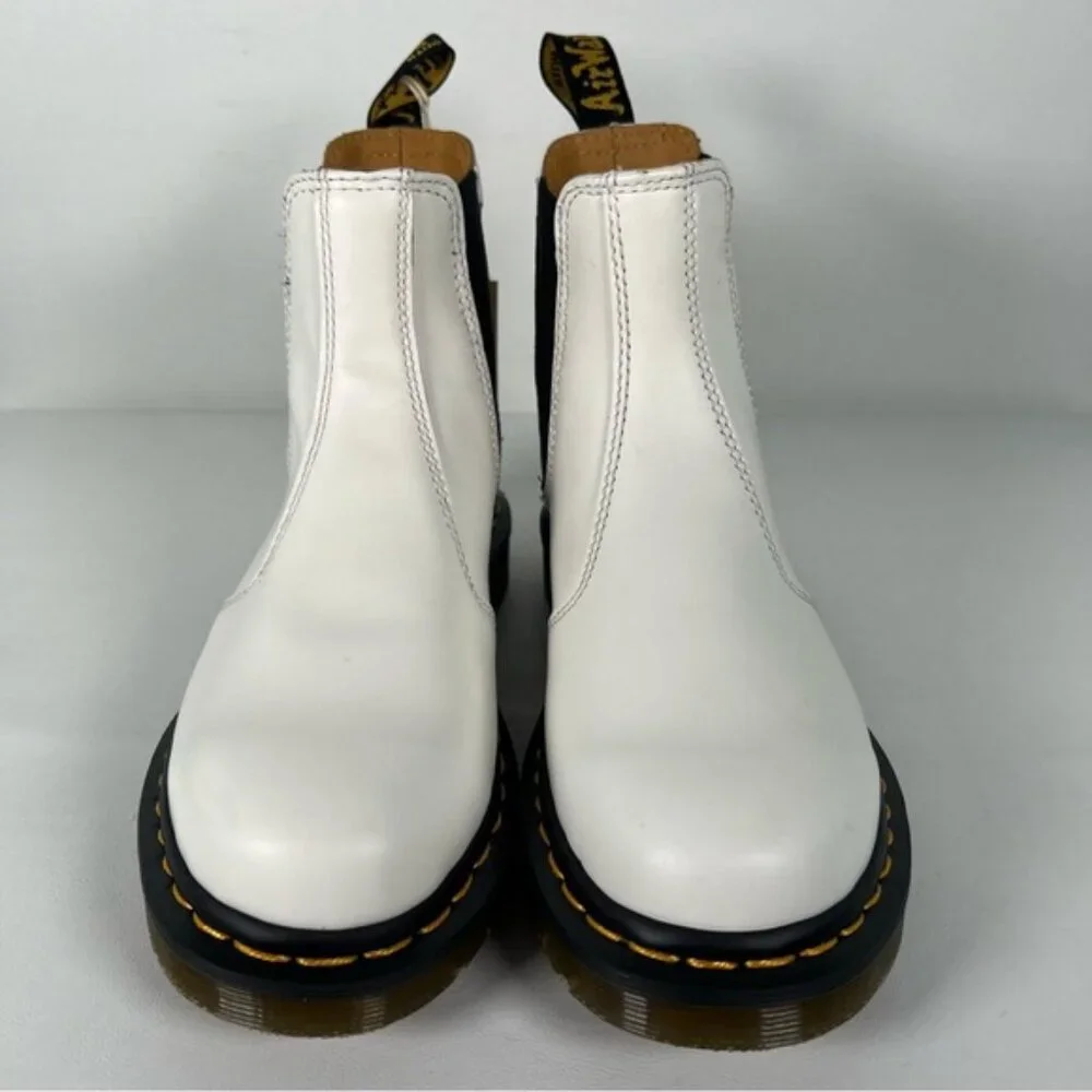 NWT DR. MARTENS 2976YS Smooth LEATHER PLATFORM CHELSEA BOOTS Size 4 US M 5‎ US L